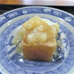 心根 - 紅玉の葛焼　サンフジのシャーベット