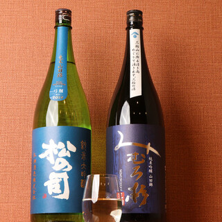 对大米很讲究的厨师长精选的日本酒和日本酒鸡尾酒也有!