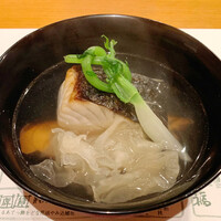 浪速割烹 㐂川 - 鰆、白キクラゲ椀