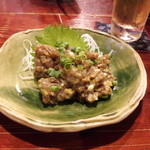 きらく坊 - やっぱり房総半島と言ったらこれ!!アジのなめろうです～。酒に最高に合うんです(笑)秋にはサンマのなめろうもでるんです。