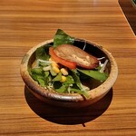 山城珈琲 × BIGTREE BURGER SHAKE - ハンバーグのサラダ
