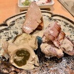 鮨 はしもと - 2020.11.  鮟肝・蝦蛄・牡蠣の味噌漬け