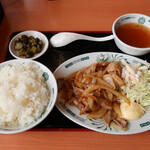 日高屋 - しょうが焼定食