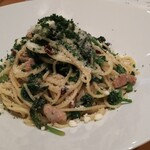 ボーノ - 旬の野菜のペペロンチーノ  スティックセニョールとホウレン草