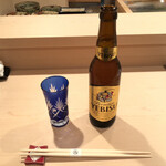 登喜和鮨 - エビスビール小瓶