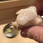 登喜和鮨 - 佐渡産ノドグロ塩ゆでの握り