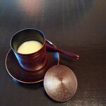 あさば - なんと金時芋の お汁粉   11月は栗 
      夏は スイカジュース  なんですって