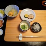 あさば - しらす干し  と  ごま和え