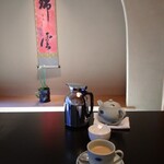 あさば - 洋食につきました  カフェオレ   
      ポットにコーヒーと 温かなミルク   たっぷり    うれし❣️