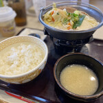 すき家 - 豆乳牛鍋定食