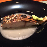 蒼 - そして日本酒と合わせたくなるようなお米のビネグレットソースと辛味の柔らかな津和野町の島根わさびを合わせて頂くと…素晴らしいハーモニーを口の中で奏でて…幸せ！