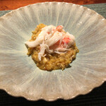 蒼 - 特選 越前ガニのリゾット
      →特選越前蟹1.5㌔ を使って１合のお米で作り上げたリゾット！勿論越前蟹の蟹味噌もたっぷり使われていて…ってどんだけ贅沢なん！めちゃくちゃ美味いやん！！