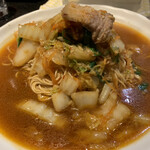 麺匠 貴涼楓 - 焼ラーメン。ピリ辛のクセになる美味しさです。