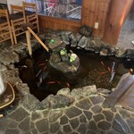 貴勝 - 店内の池