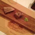 トラットリア・アルベロ - 和牛舌のスチーム  静岡生ワサビ