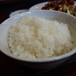 味楽 - ライスは並盛りにしたんだけど、料理が美味しかったから多め盛りでも良かったかな。