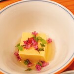 Meigetsu Antanakaya - お通しの卵豆腐