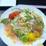蕎麦厨 風 - 揚げ蕎麦カリカリサラダ
