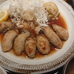 赤目のおやじ - 牡蠣バターのアップ。