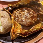 Ko kosu - 国産舞茸と7種チーズの包み焼きハンバーグ…990円+税