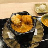 よし澤 - 伊勢海老と海老芋　伊勢海老のビスク　野菜と白ワイン味噌