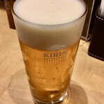 ソバキチ - 生ビール(グラス)