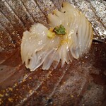 あさば - あおりいか 飾り包丁