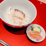 もちづき - 〆の炊き込み　