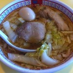 どうとんぼり神座 - おいしいらーめん（煮卵入）