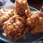 田舎うどん てつ - 天ぷら納豆