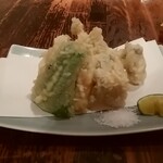 麻布 川上庵 - 牡蠣天ぷら