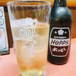 江戸っ子 - 白ホッピー　430円
焼酎は宝焼酎の純