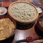 蕎麦 木曽路 - 鴨せいろとハーフ親子丼