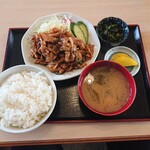 Shirakami Hanten - 味噌ダレ焼肉定食　特製　980円税込　