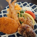 Denden Kafe - エビフライ、コロッケ、竜田揚げ