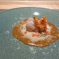 銀座 大石 - 甘鯛鱗焼きスープドポワソン