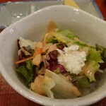 天ぷらふく西 禅と匠 - ランチのサラダ
