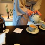 あさば - ポットに コーヒーと ミルクを それぞれ持ってきてくれます 