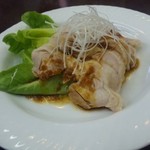 雁飯店 - 蒸し鶏　これで小サイズ