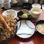 濱野井 - 天丼セット800円