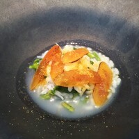 KINOE - 前菜2　神奈川県産しらす　自家製カラスミ　菜の花のリゾット