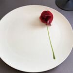 プレゼンテ スギ - 一輪のバラ（鯖ガストロバックと白いんげんペースト