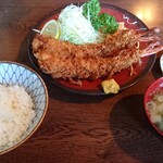 Ogawa Tei - ジャンボエビフライ定食B