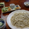 手打ちそば政坊 - 料理写真:もりそば（長皿、小鉢付き）¥900