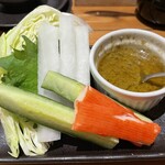 Taishuusakaba Sushisumibi - 蟹味噌バーニャカウダ
