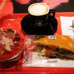 Segafredo Zanetti Espresso - サンドイッチのランチセット800円