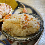 旬ものと日本酒 とみ笑 - せいこがに握り