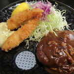 みくに - ハンバーグも海老フライも絶品！