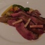 ラ ブラスリー - 2012.8 シャラン産鴨肉のロースト ピーチ添え