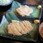 とんかつ 串揚げ 優膳 - (手前)吟上ロース　(奥)吟上ヒレ　（2012/08）